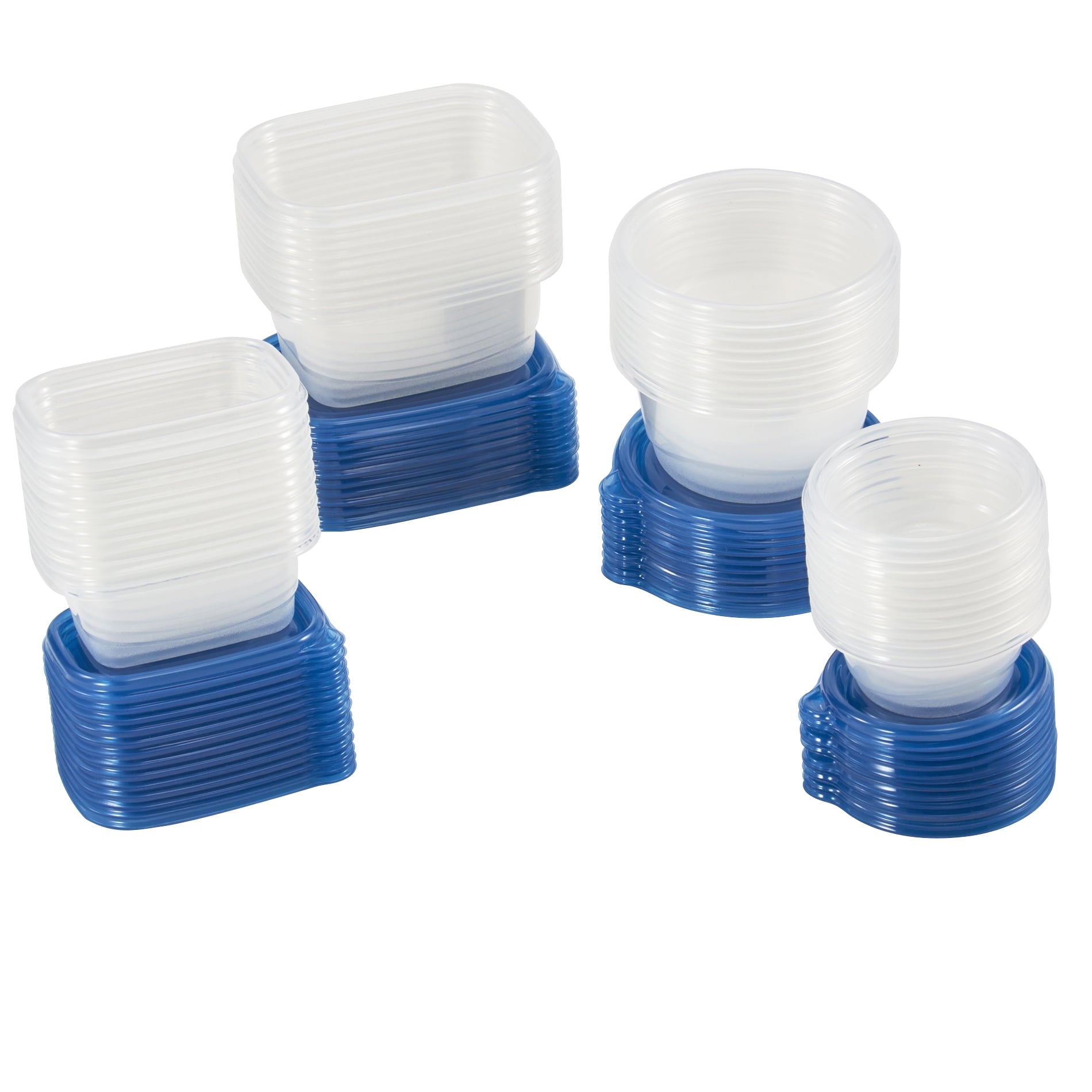 Mainstays Semi Durable 92pc Plastic Food Storage Container set, Ideal Use for Refrigeration Storage and Organization, Meal Prep, and Batch C - Image 3