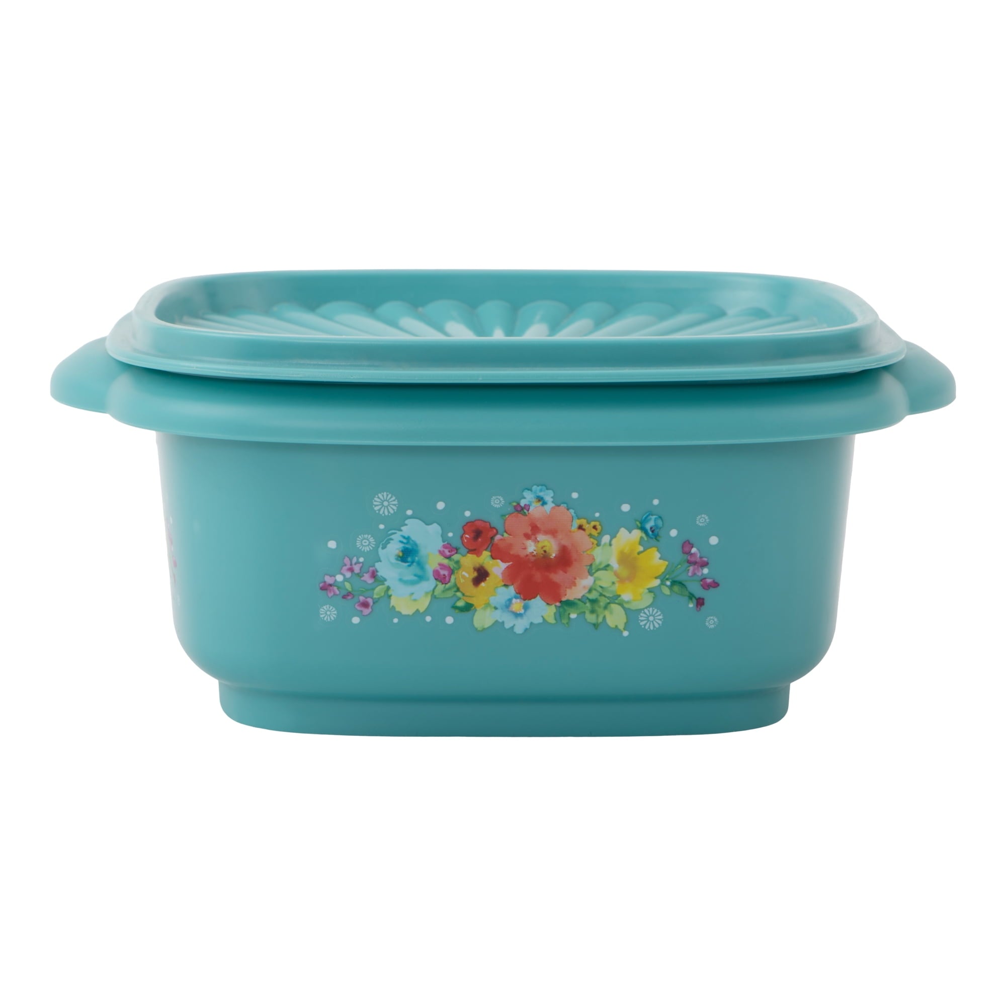 5 Cup Plastic Food Storage Container with Lid, Breezy Blossom - Image 3