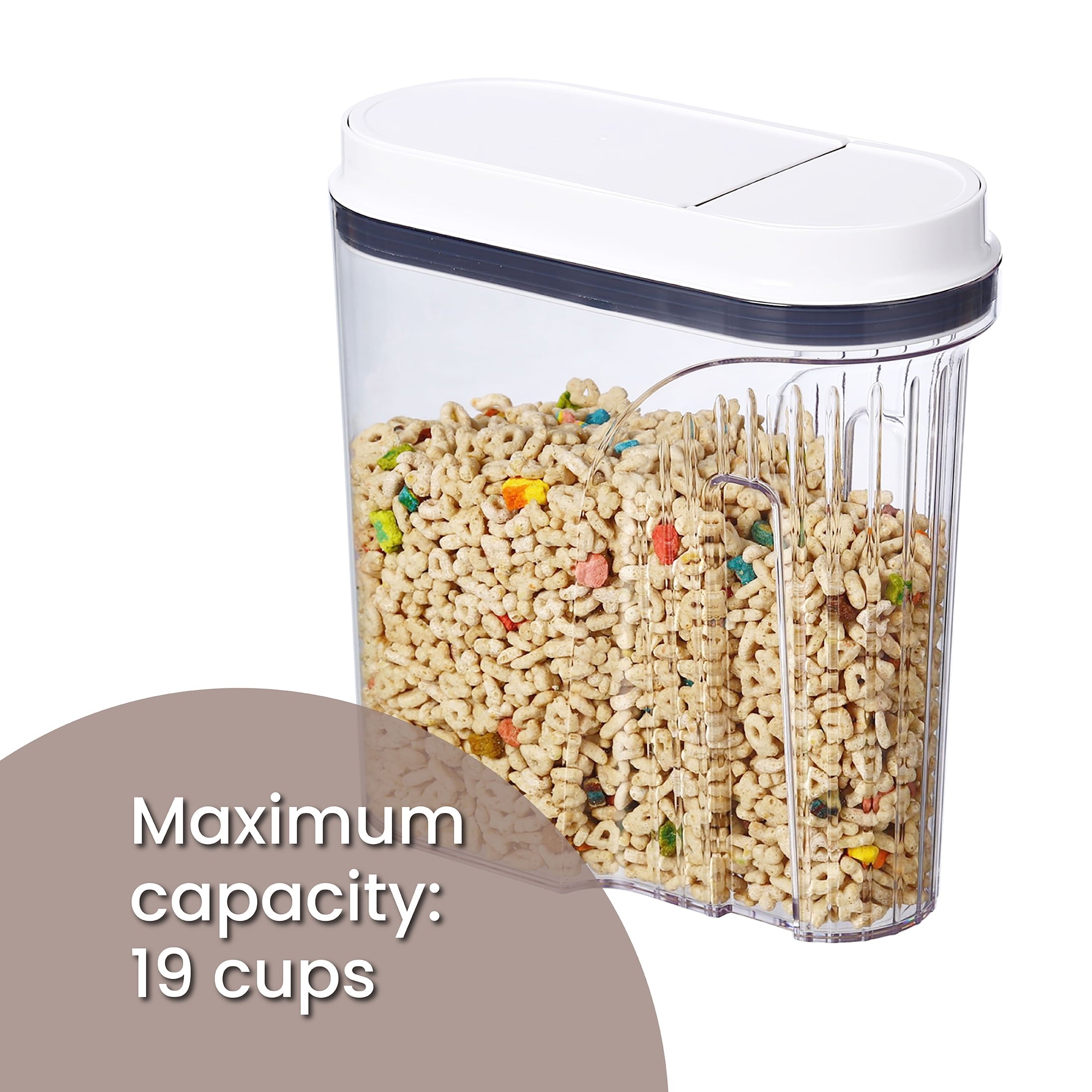 19-Cup BPA-Free Airtight Cereal Container with Easy-Grip Handle - Image 5