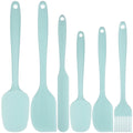 AOWOO Silicone Spatula Set of 6, Food Grade Rubber Spatulas and Cooking Utensils, Heat-Resistant Kitchen Non Stick Utensils for Cooking, Bak
