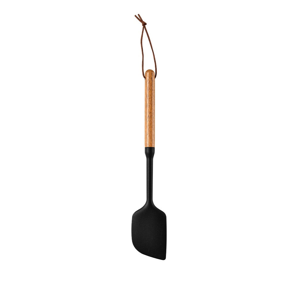 AYktou Silicone Cooking Utensils Set - Silicone Spatula Turner, Non-Stick Kitchen Utensils Spatula Set with Wooden Handle, Heat Resistant (U