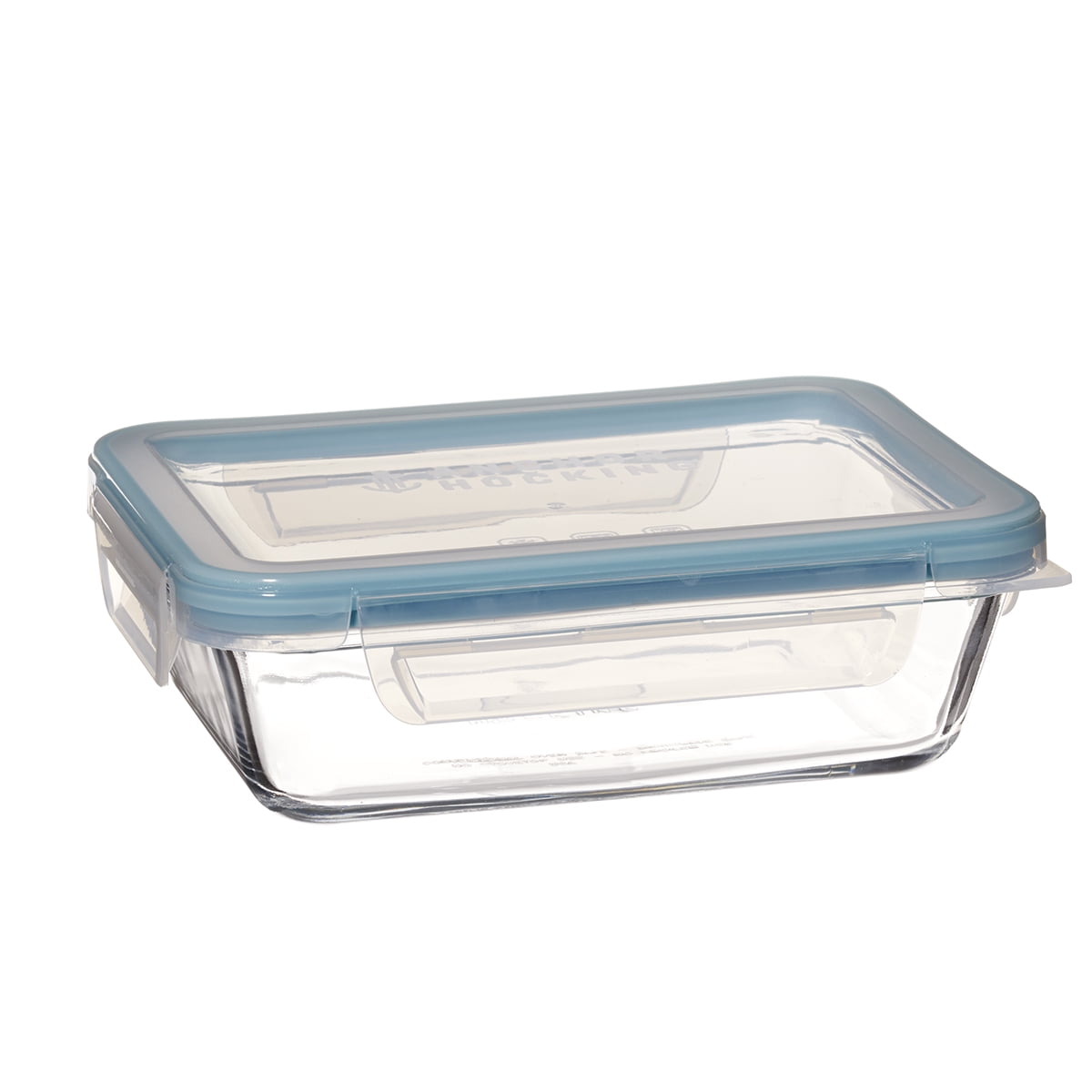 Locking Lid Glass Food Storage Containers, 3.75 Cup Rectangular