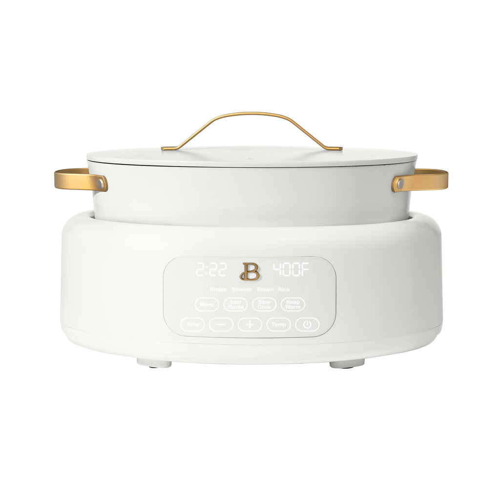 10 in 1, 6 Qt Electric Multi-Cooker, White Icing