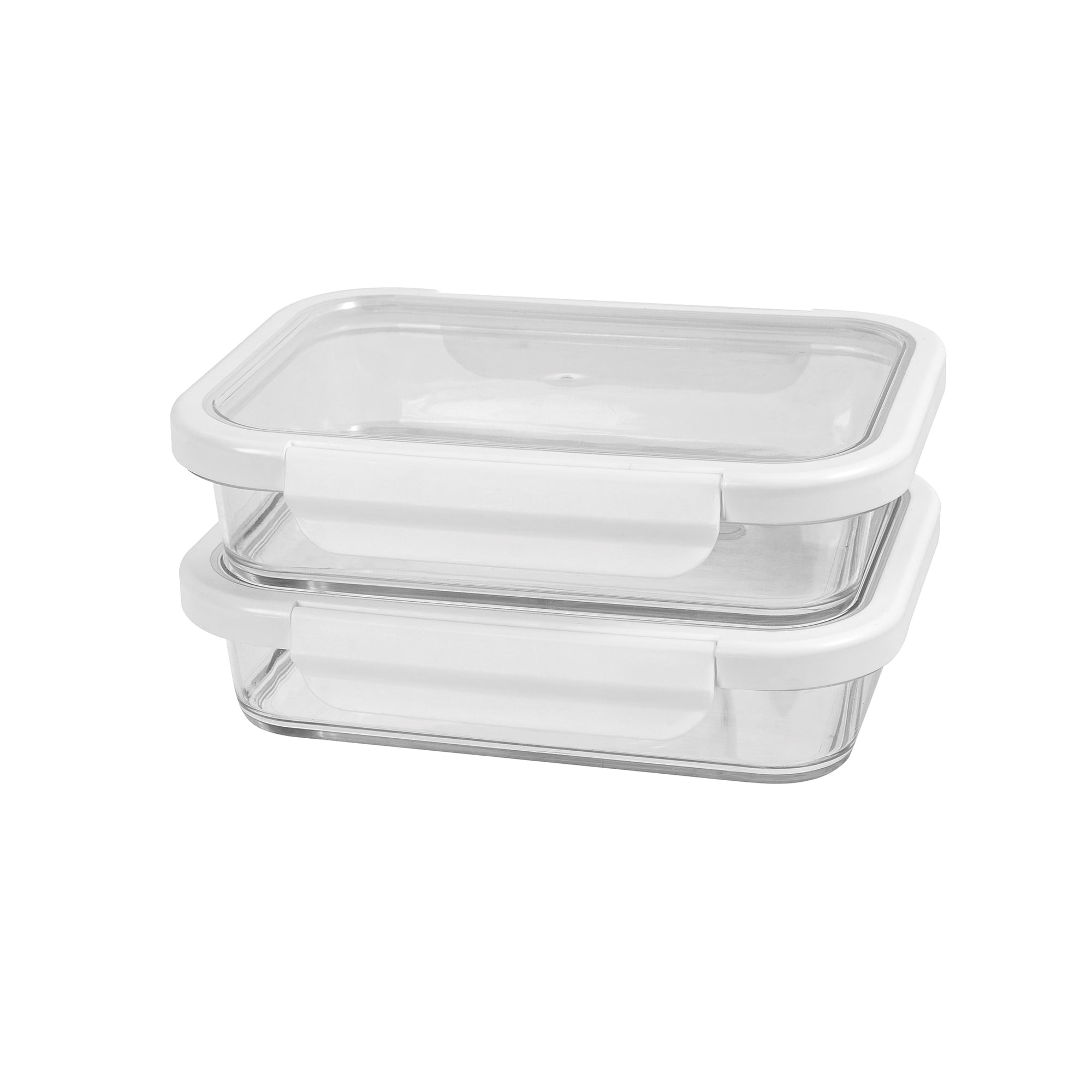 2.3Cup Rectangle Tritan Food Storage Container with Tritan Lid. Set of 2, 4 Pieces, A Practical Choice for Dry Goods ...