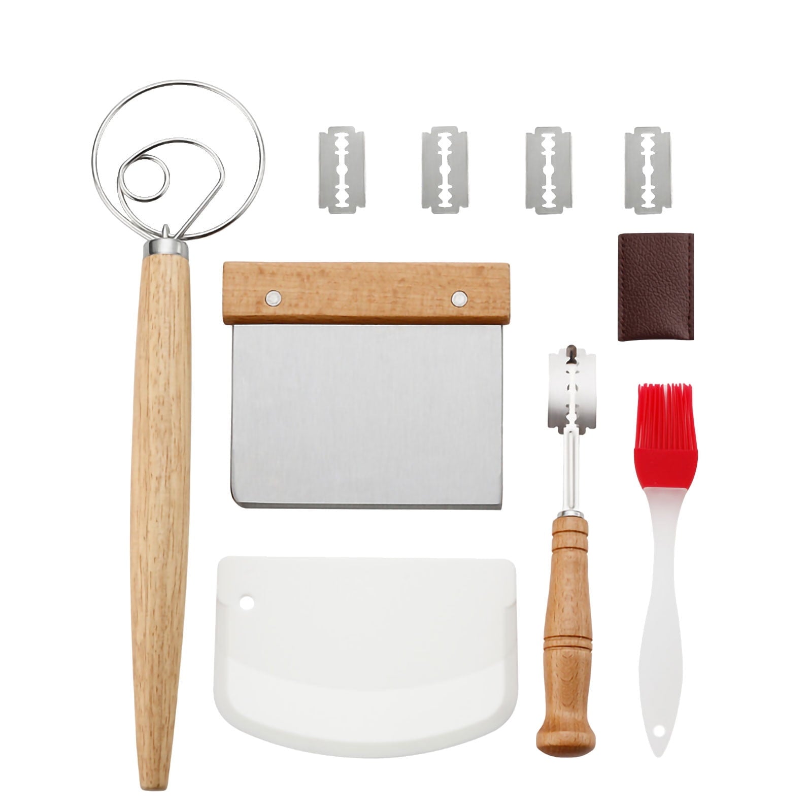 Making Tools for Kitchen Cooking,Sourdough Scoring Tool,Dough ,Basting Pastry Brush,Dough Scraper,Sourdough Baking Su...