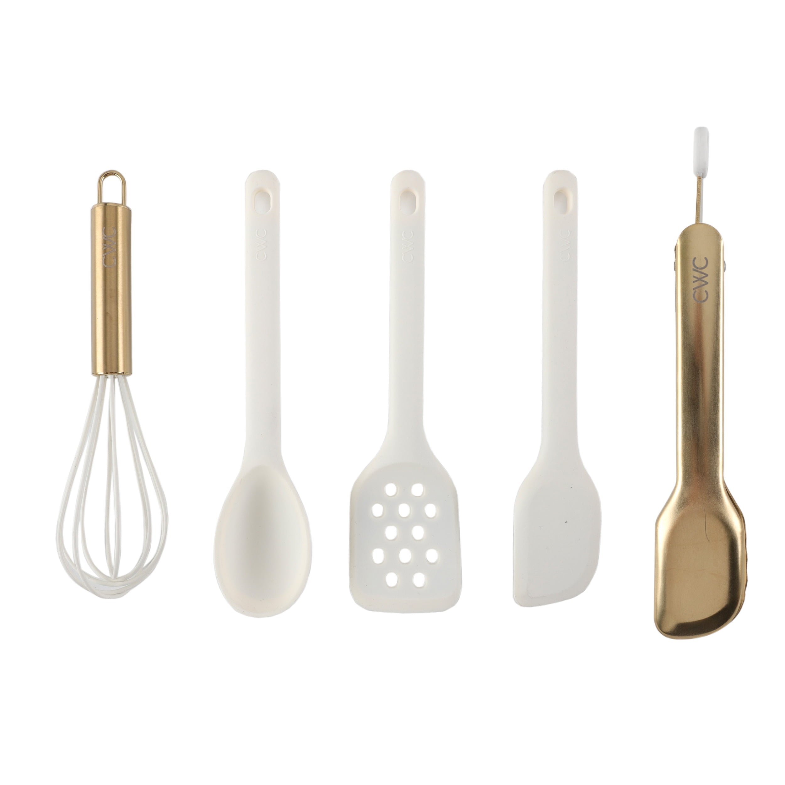 Cook with Color 5-Piece Mini Silicone Utensil Set  Durable & Nonstick Safe