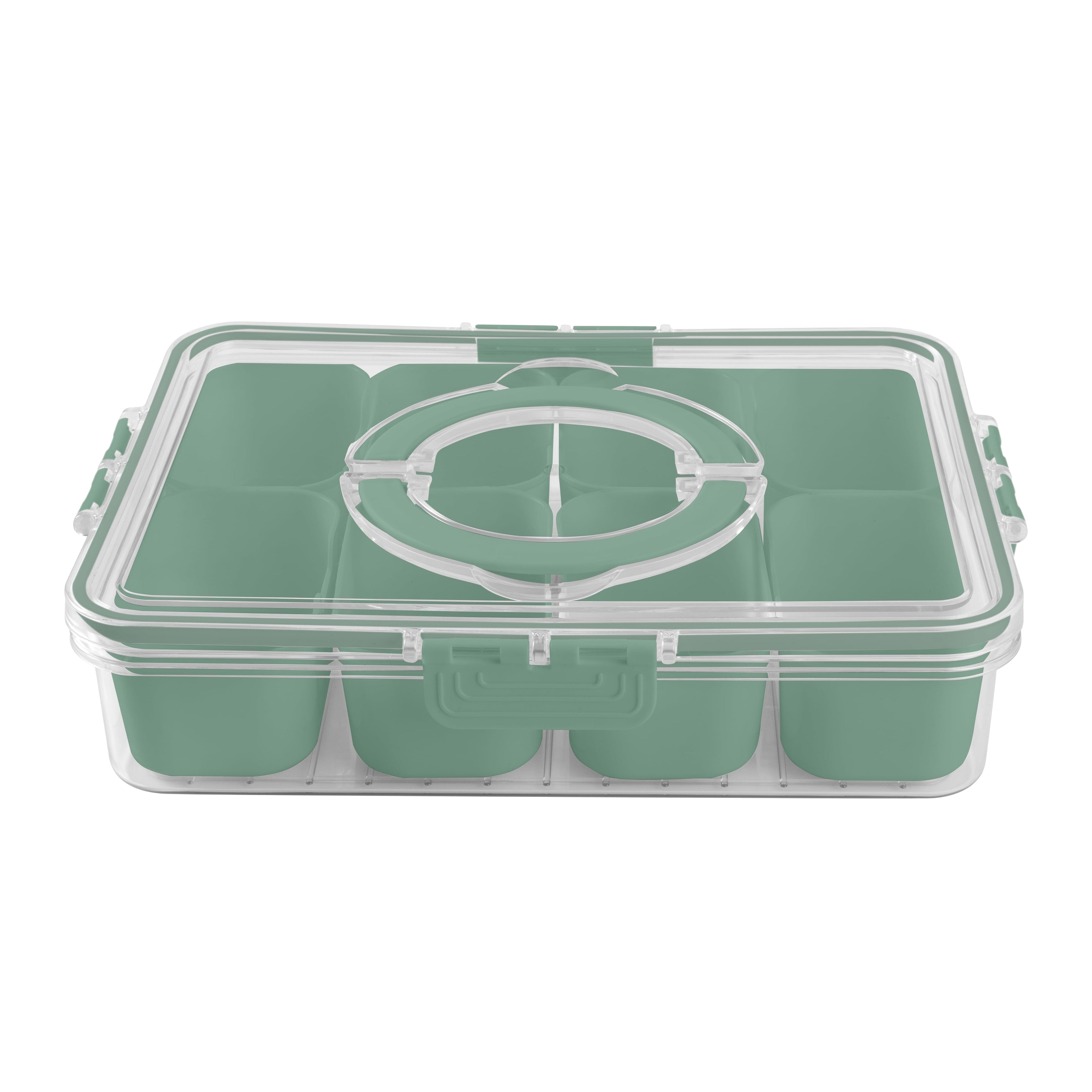 Snackle box for Kids Lunch Box and Snack Container, Sage