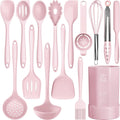 Cooking Utensils Set - 446?F Heat Resistant Kitchen Utensils, Spatula,Turner Tongs,Spoon,Whisk,Kitchen Utensil Gadgets Tools Set for Nonstic