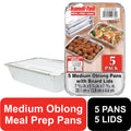 Prep Pan with Lids, 5 Count