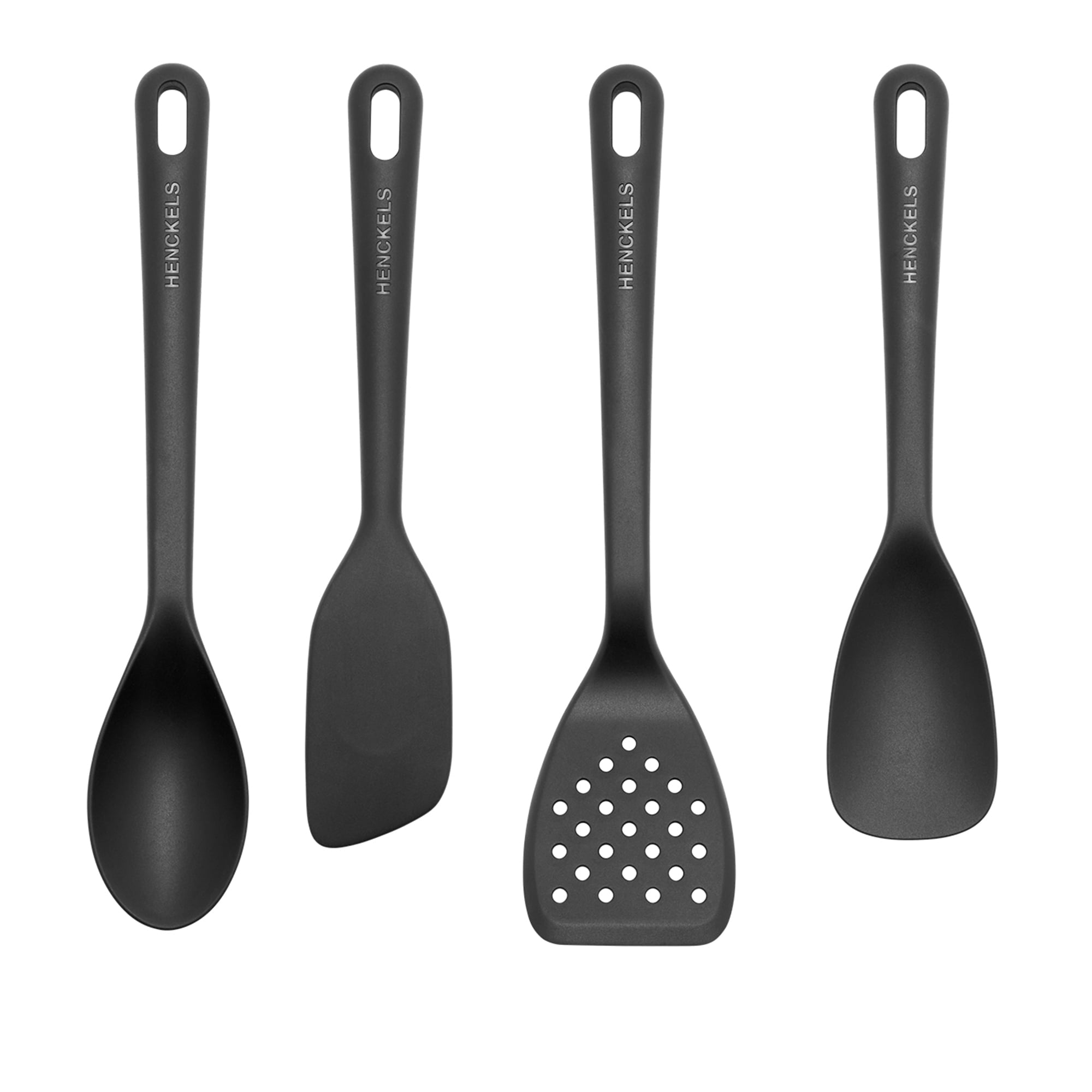 Silicone Onyx 4-pc Chef's Cooking Utensil Set