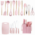 Kitchen Utensils Set- 19 Pcs Silicone Cooking Utensils Set for Nonstick Cookware-Silicone Spatulas Set, Kitchen Gadge...