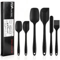 6 Pack Silicone Spatula Set – Heat Resistant up to , Non-Stick Kitchen Utensils for Baking, Cooking, Mixing, Dishwash...