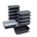 Mainstays 15-Pack Meal Prep Containers with Lids, BPA-Free, Leak-Resistant, Microwave and Dishwasher Safe, Stackable, Reusable Food Storage