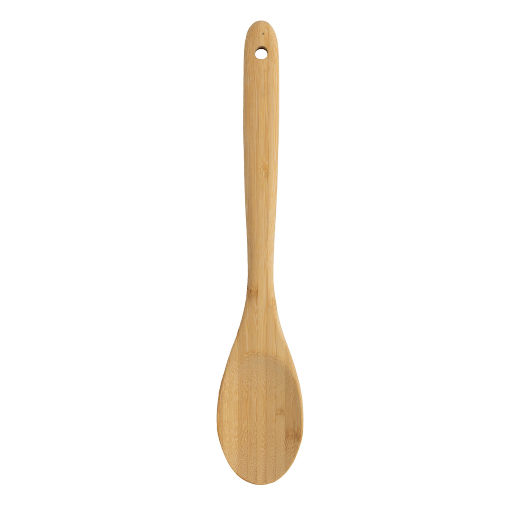 Bamboo Cooking Spoon Natural Bamboo Crafted, 13" L, Kitchen Prep
