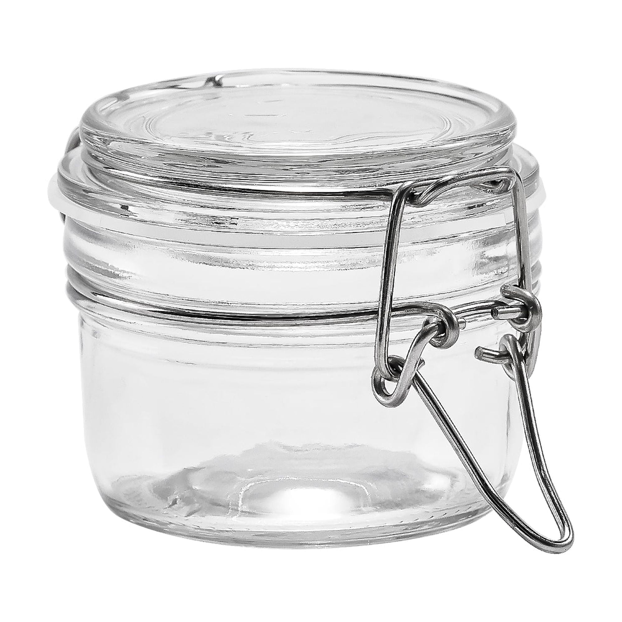 Glass Airtight Food Storage Jar with Lid, Clear Cereal and Dry Food Storage Container for Kitchen Pantry Organization