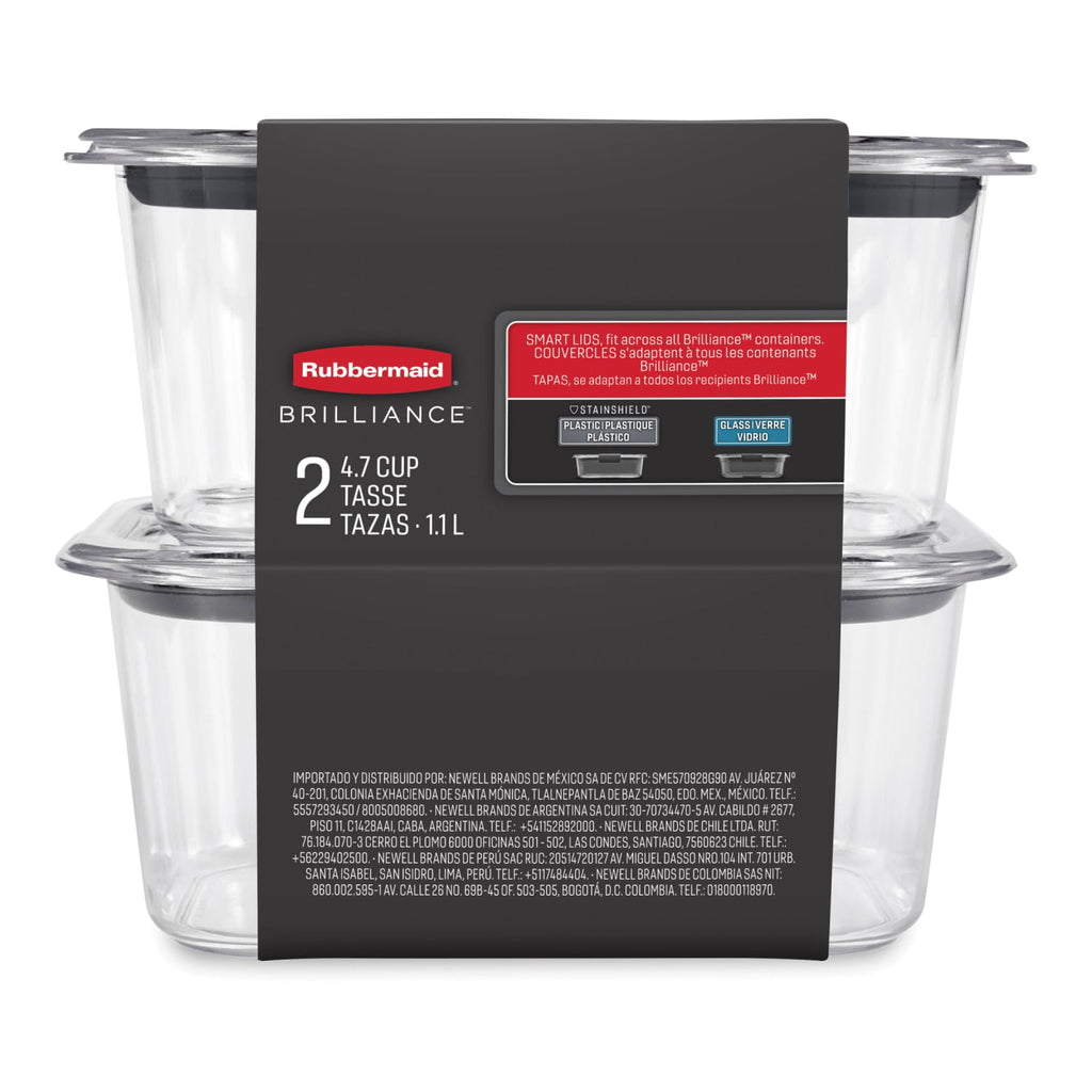 Storage Container, Medium Deep, 4.7 Cup, 2-Pack