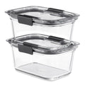 Glass Food Storage Containers, 2-Pack with Lids, Free and Leak Proof, 4.7 Cup, Ideal Use for Meal Prep and Batch Cooking