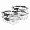Glass Variety Set of 4 Food Storage Containers with Latching Lids