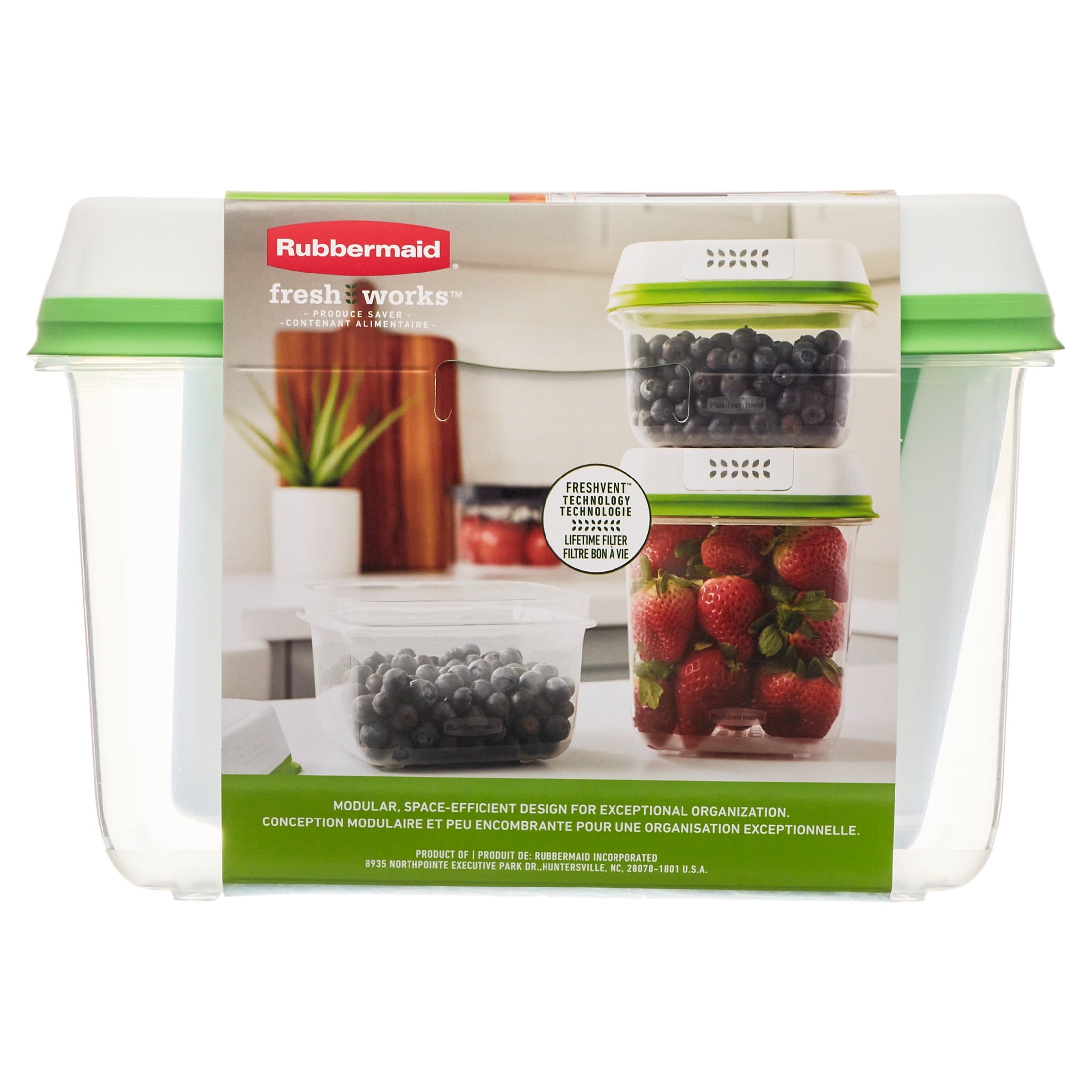 Saver, Medium and Large Plastic Storage Containers, 6-Piece Set