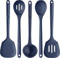 Silicone Kitchen Cooking Utensil Set: Heat Resistant 13.6in Long Kitchen Gadgets, Free Non Stick Rubber Cook Accessor...