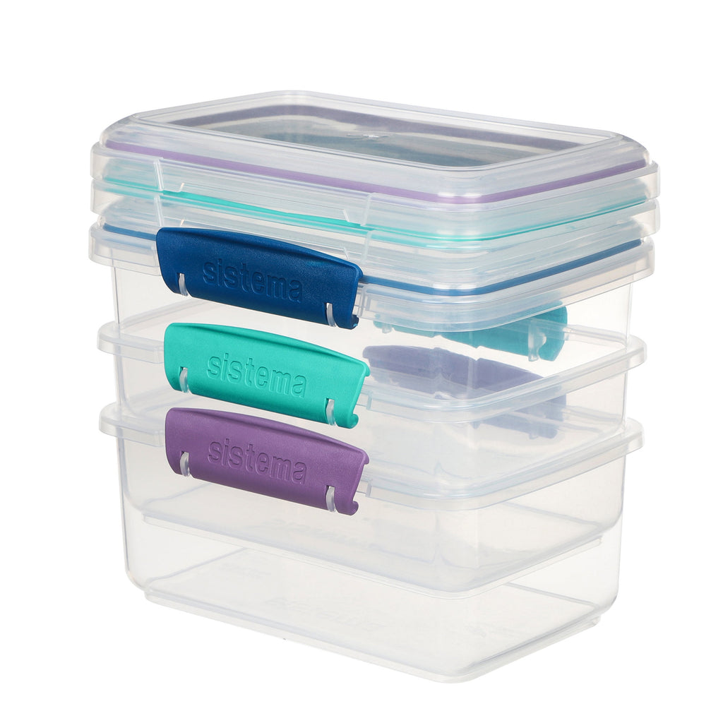 Sistema KLIP IT 4.1 Cup Plastic Food Storage Containers, Set of 3