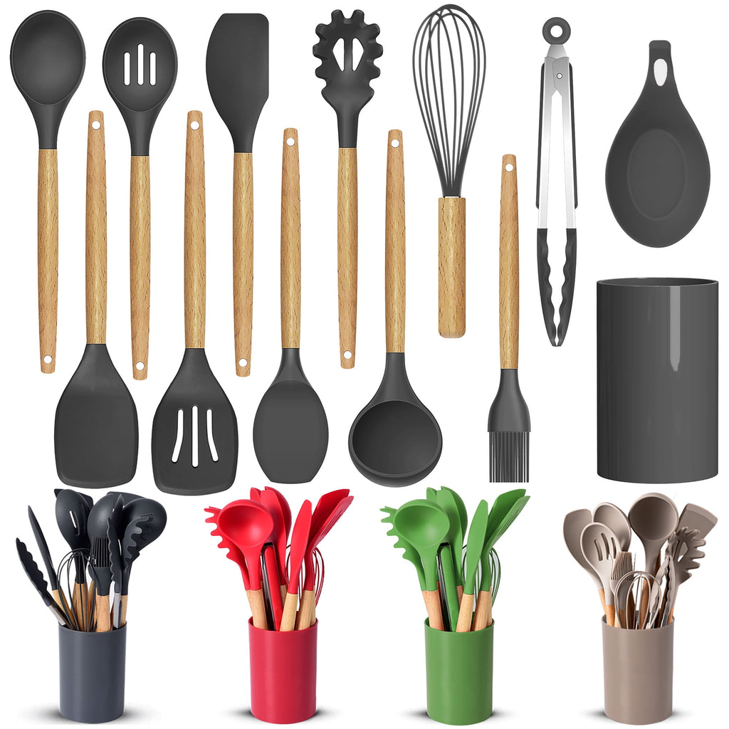 Smasener Premium Silicone Kitchen Utensil Set, 13 pcs