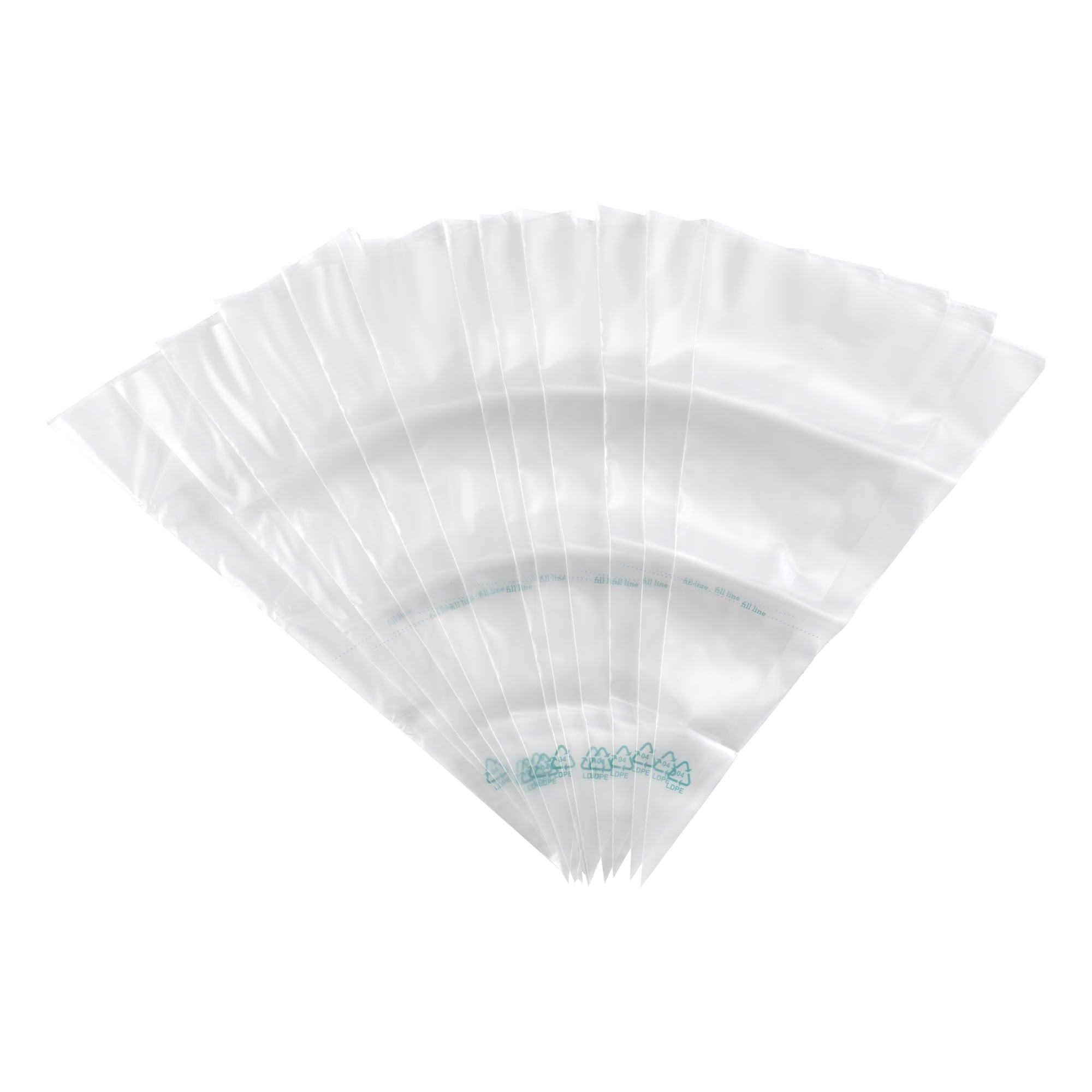 Way To Celebrate 12 Count Clear Disposable Decorating Bags, 12 inch