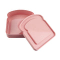Box Food Storage Toast Shape Holder Plastic for Lunch, Keeper for Adults Prep Microwave