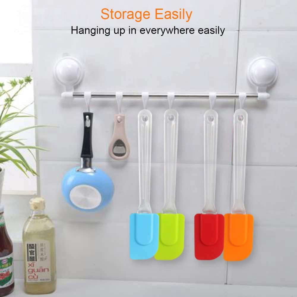 Set of 4 Silicone Spatulas Silicone Heat Resistant Rubber Spatula Set For Non Stick Cookware Cooking Baking Mixing Ki... - Image 6
