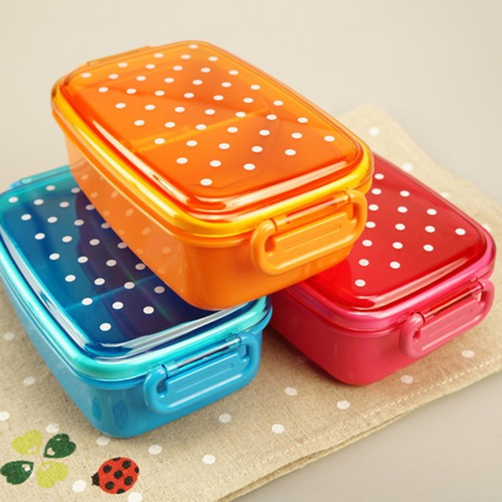 Bento Boxes Kids Fruit Snack Microwave Lunch Boxes( Random Color 1 PC) I Design Organizers Kitchen Organizer Marinade... - Image 3