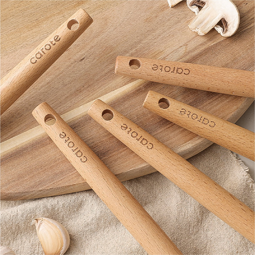 17-Piece Silicone and Wood Cooking Utensil Set, Heat-Resistant, Safe for Nonstick Cookware - Image 4