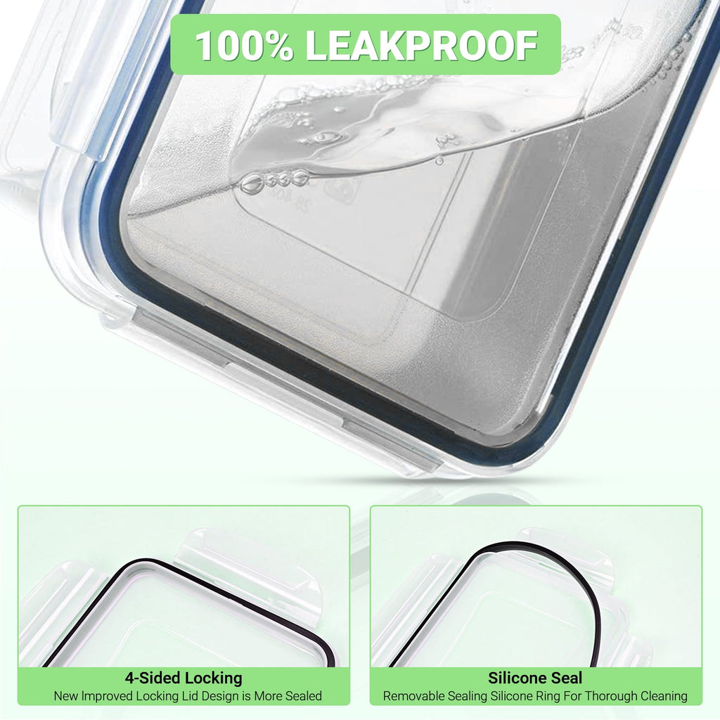 Containers with Airtight Lids: 52 PCS Kitchen Containers for Pantry Organizers and , BPA-Free Meal Prep Container wit... - Image 3