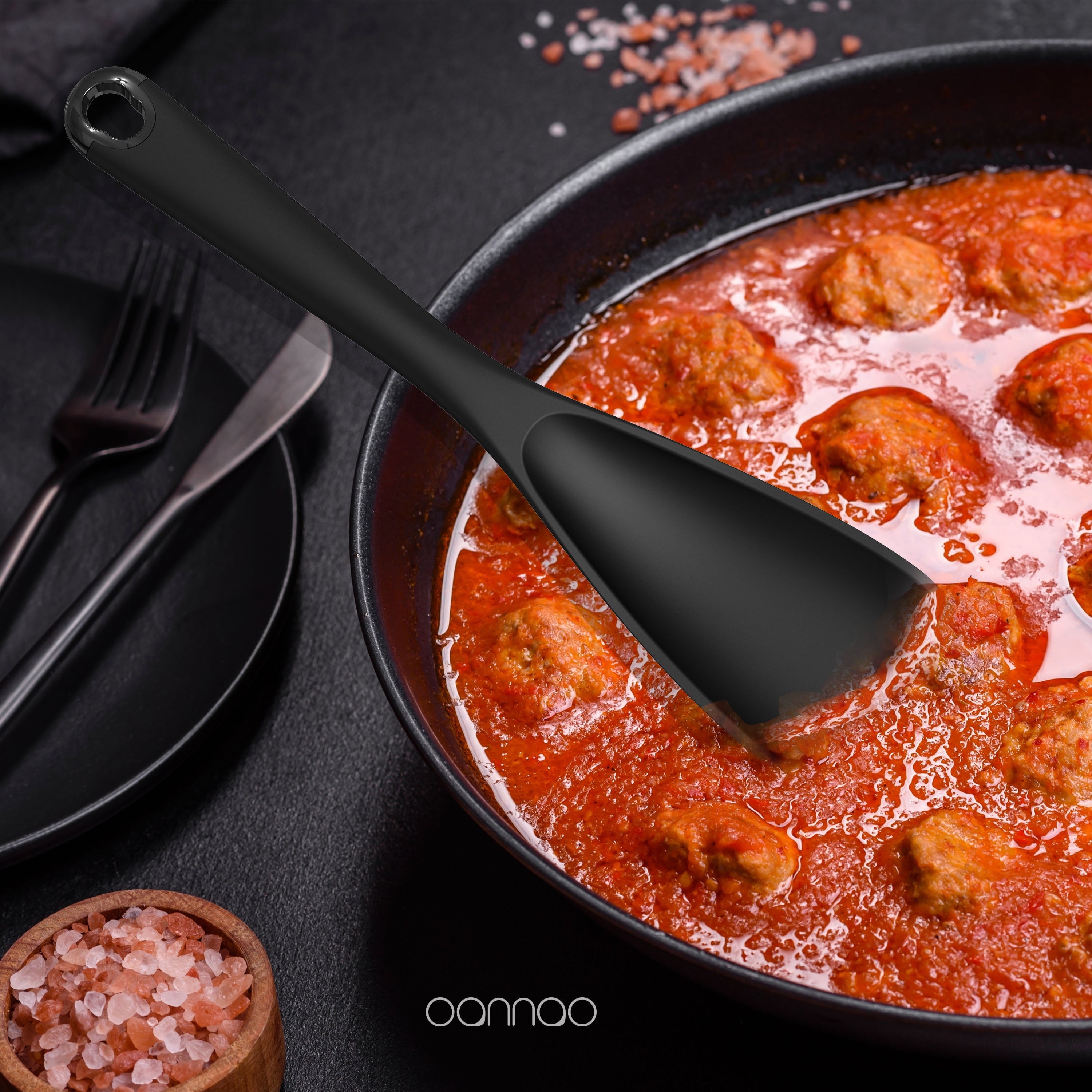 Silicone Kitchen Utensils Set, 600°F Heat Resistant Silicone Cooking Utensils, Spatula, Spoon, Whisk, Tongs, Kitchen Gadgets Tools Sets for - Image 5