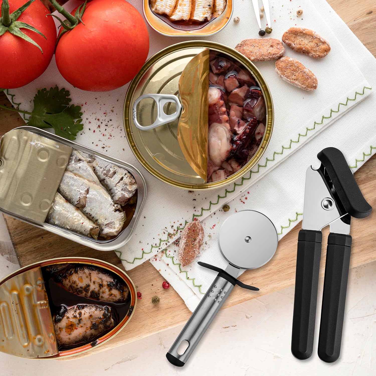 23 Piece Kitchen Utensils Set - Nylon and Stainless Steel Cooking Utensils Set - Black Utensil Kitchen Starter Set - Image 4