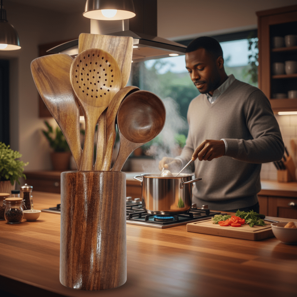 Wooden Cooking Utensil Set, 7pcs - Image 3