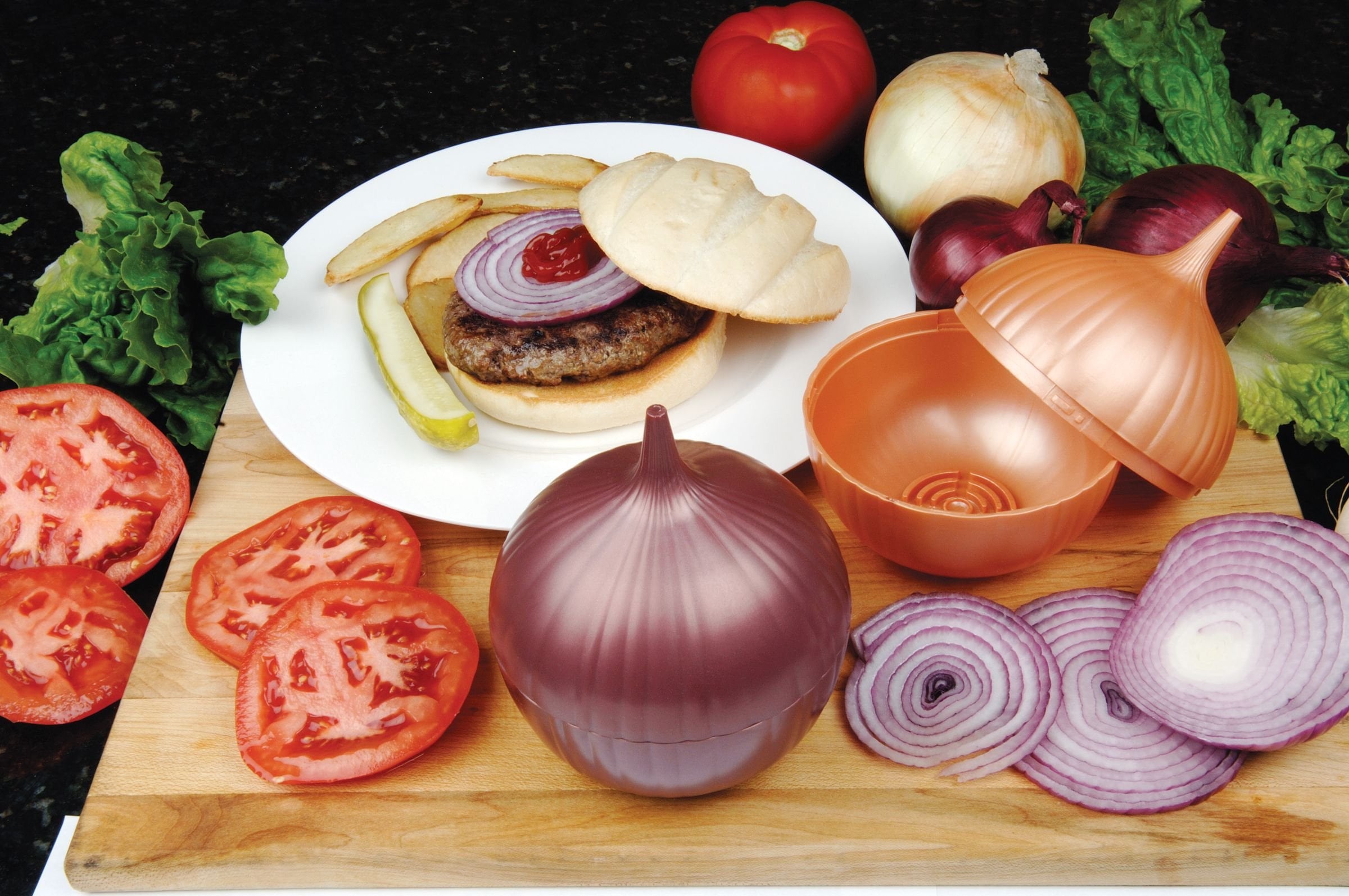 Hutzler Onion Saver Keeper Red Fresh Longer Food Storage Containers - Image 4