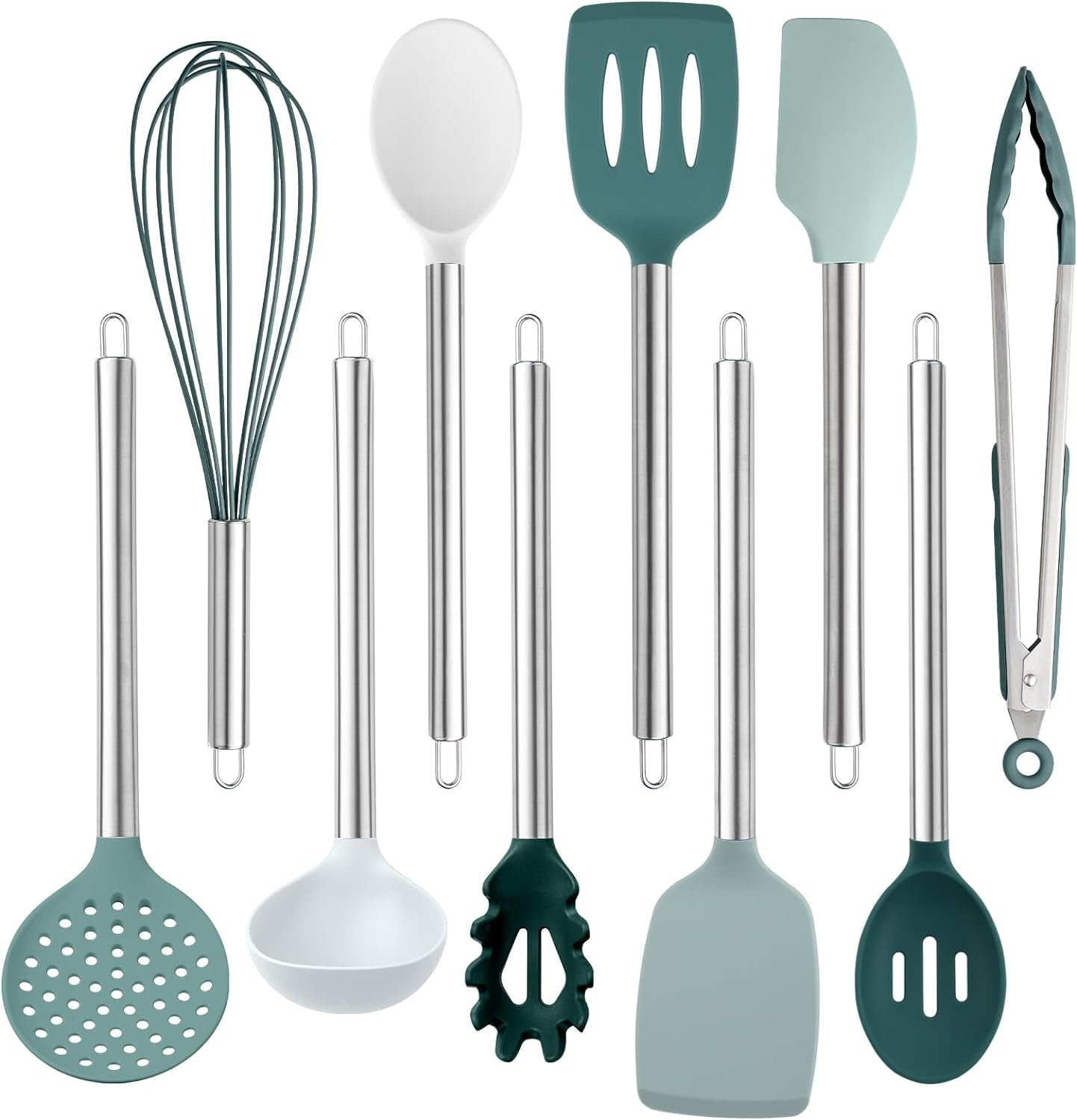 Silicone Cooking Utensils, Kitchen Utensil Set, Easy to Clean Silicone Kitchen Utensils, Cooking Utensils for Nonstic... - Image 2
