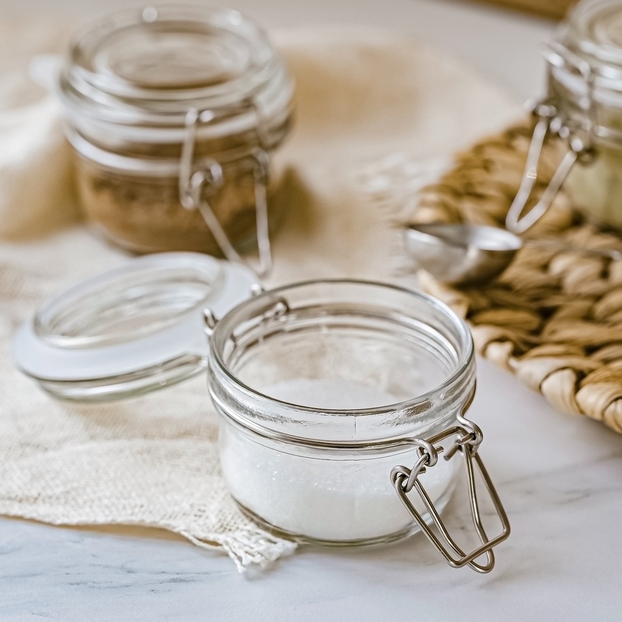 Glass Airtight Food Storage Jar with Lid, Clear Cereal and Dry Food Storage Container for Kitchen Pantry Organization - Image 4