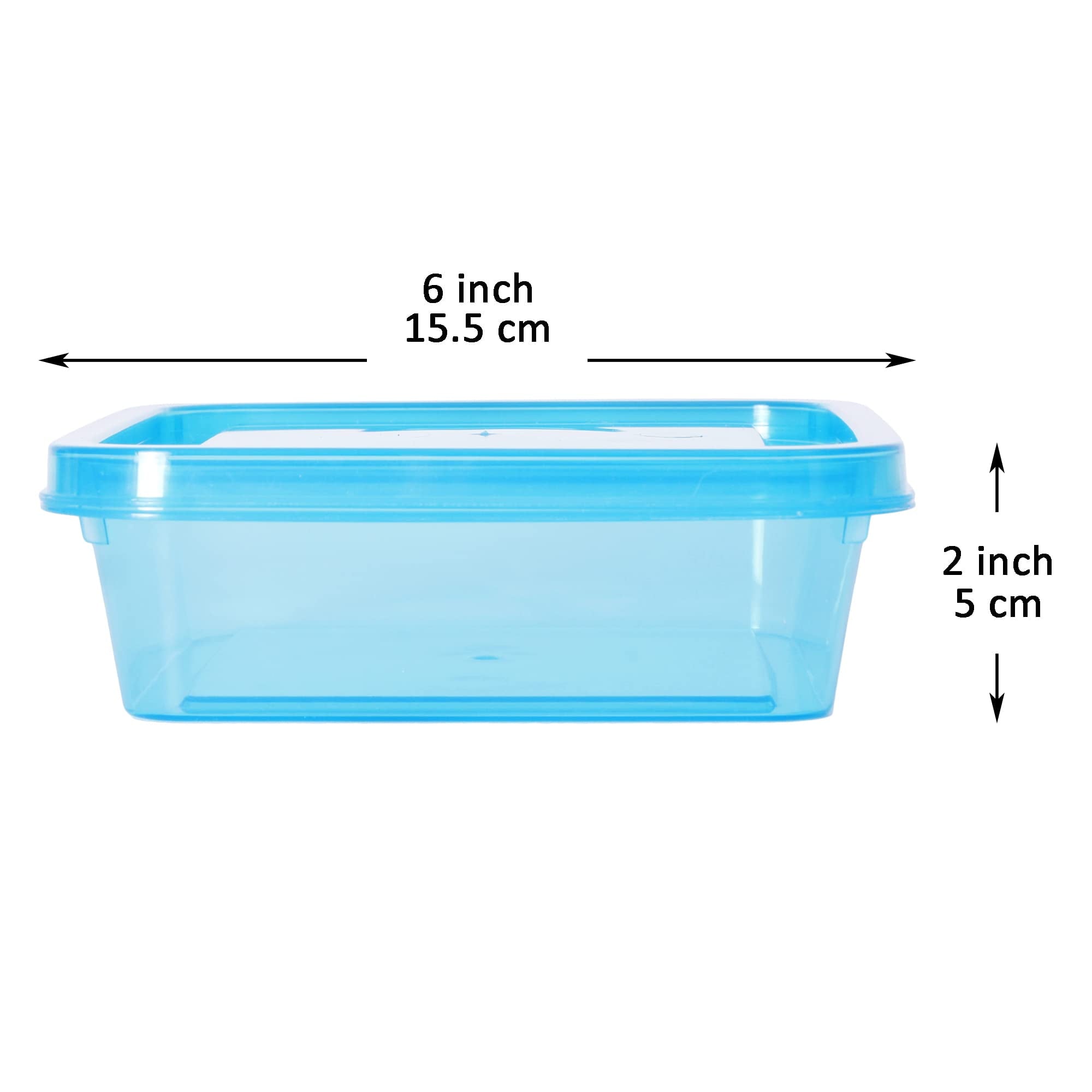 3 Pack 20 Ounce Sandwich Containers for Lunch Box, Reusable Food Storage Containers, Meal Prep Containers, Single San... - Image 2