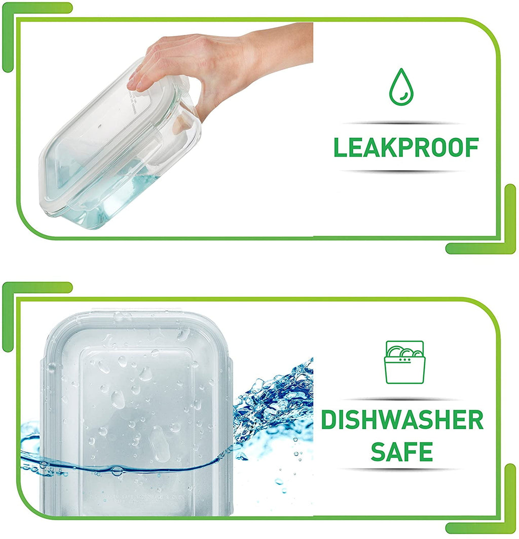 5 Packs Glass Food Storage Containers - Meal Containers, 36 Oz - Image 4