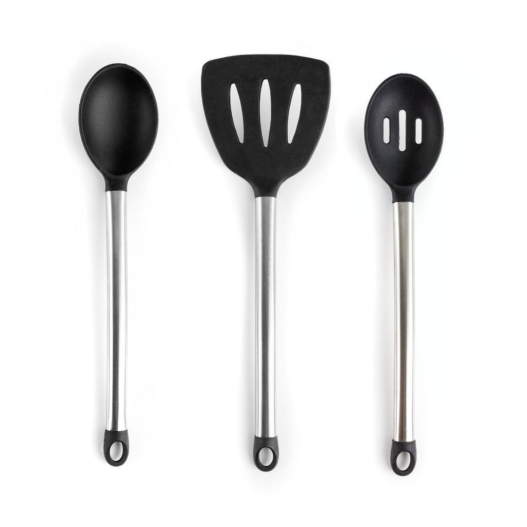 MegaChef Gray 14 Piece Silicone and Stainless Steel Cooking Utensils - Image 5
