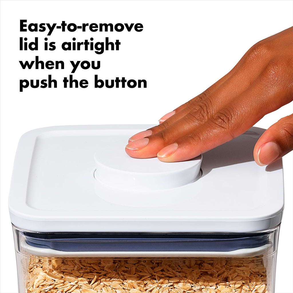 OXO SoftWorks 3-Piece POP Food Storage Container Value Set, Clear/White - Image 2