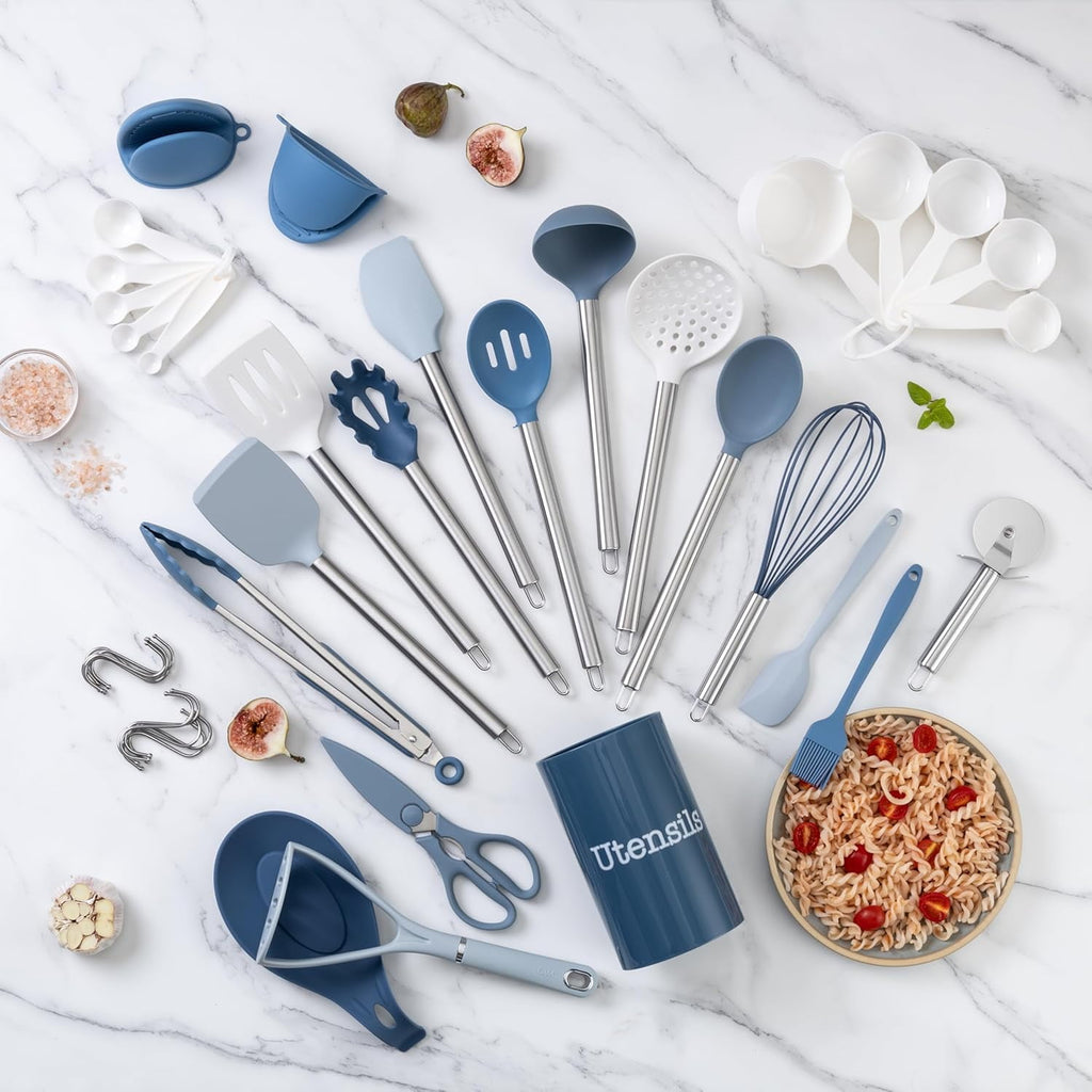 Silicone ing Utensils Set, Heat-Resistant, Nonstick Kitchen Gadgets (38 Pieces) - Image 6