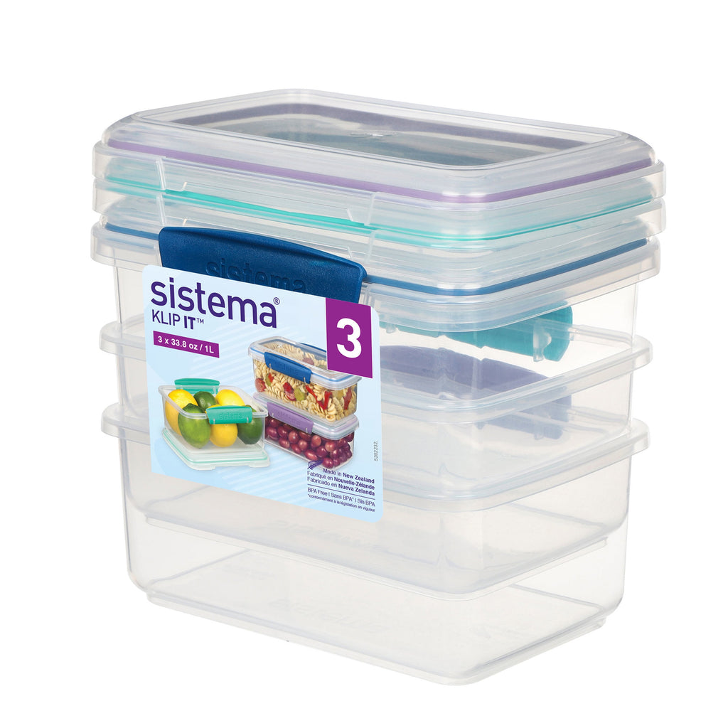 Sistema KLIP IT 4.1 Cup Plastic Food Storage Containers, Set of 3 - Image 4