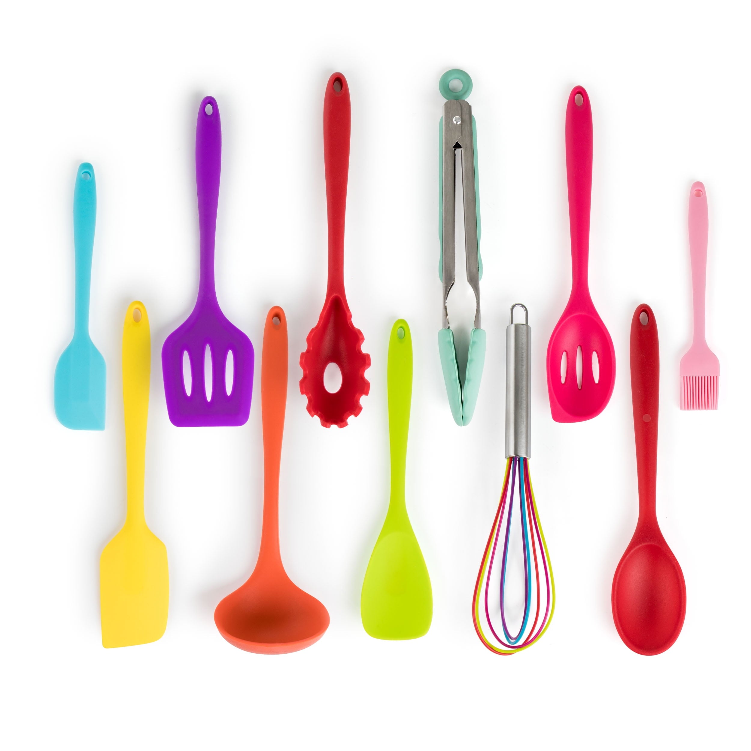 MegaChef Mulit-Color 12 Piece Silicone Cooking Utensils - Image 2