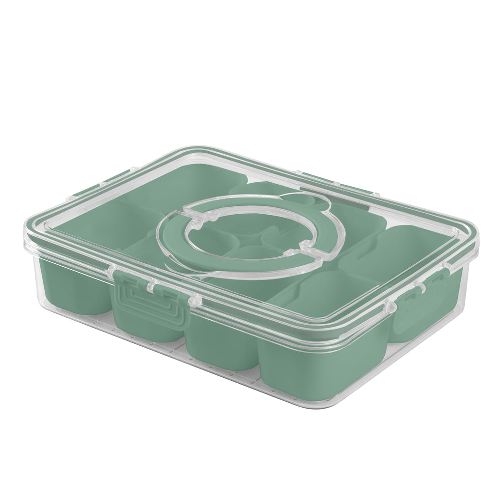 Snackle box for Kids Lunch Box and Snack Container, Sage - Image 2