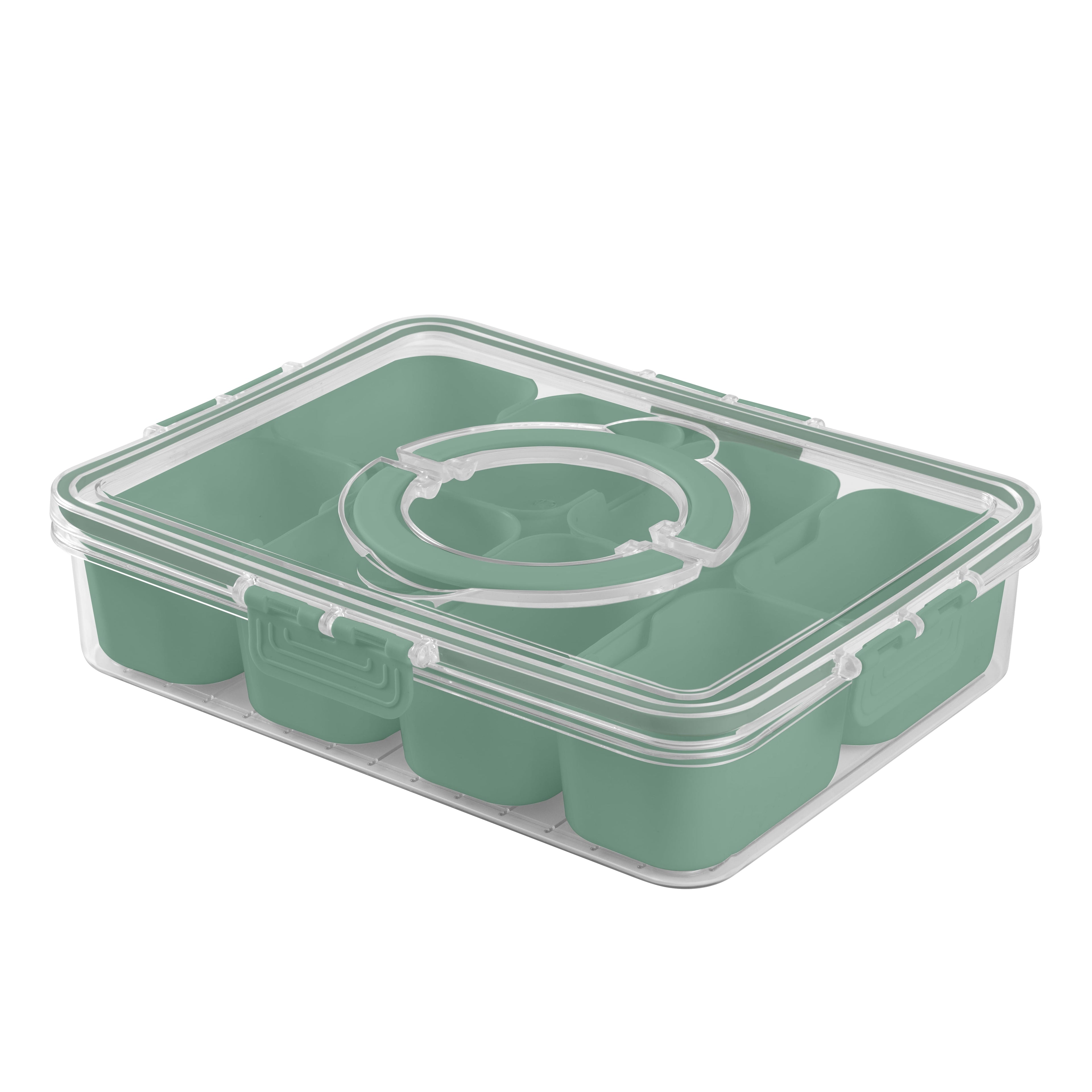 Snackle box for Kids Lunch Box and Snack Container, Sage - Image 2