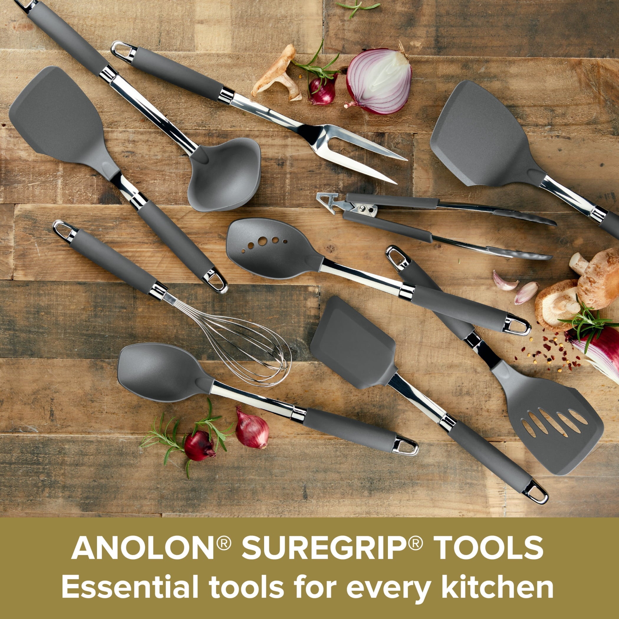 and Gadgets SureGrip 10-Piece Cooking Utensil Set - Image 5