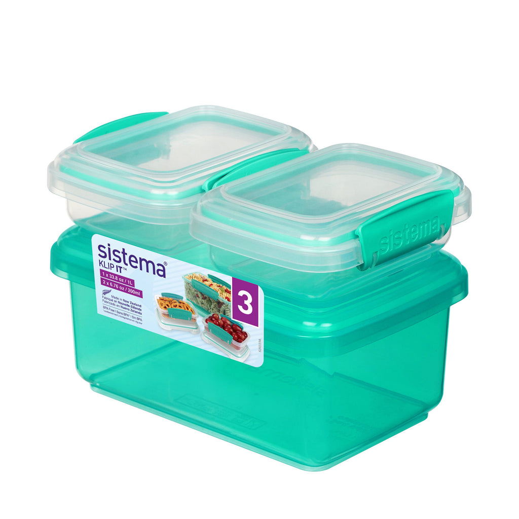 Plastic Food Storage Containers, Set of 3 - Image 2