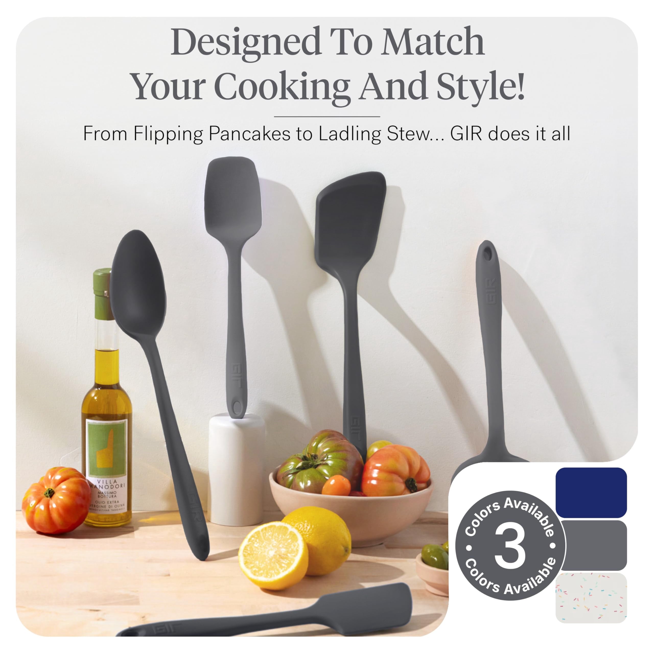 10 Piece Essentials Silicone Cooking Utensils Set Nonstick Heat Resistant Kchen Utensils Set for Cooking and Baking, ... - Image 2
